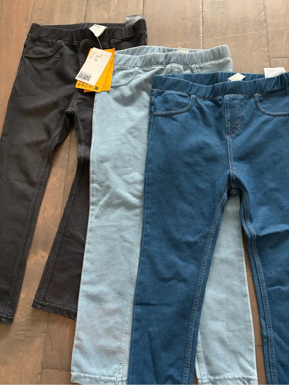 NWT bundle of jeggings leggings 4t H&M denim jean